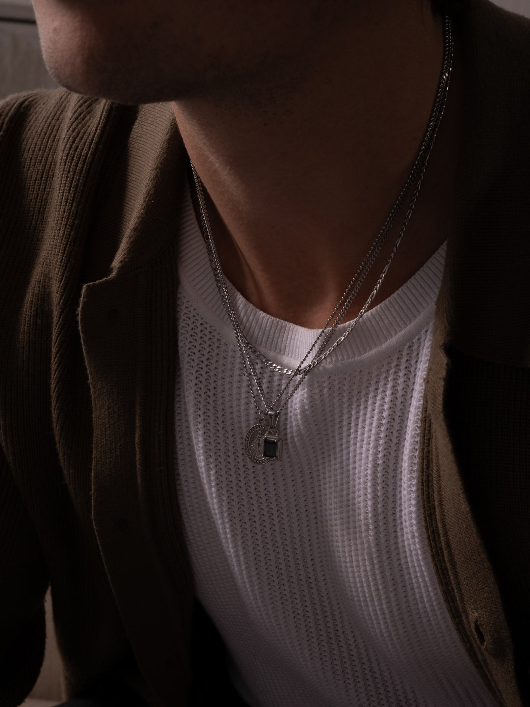 MIDNIGHT GEMSTONE CHAIN | Silver