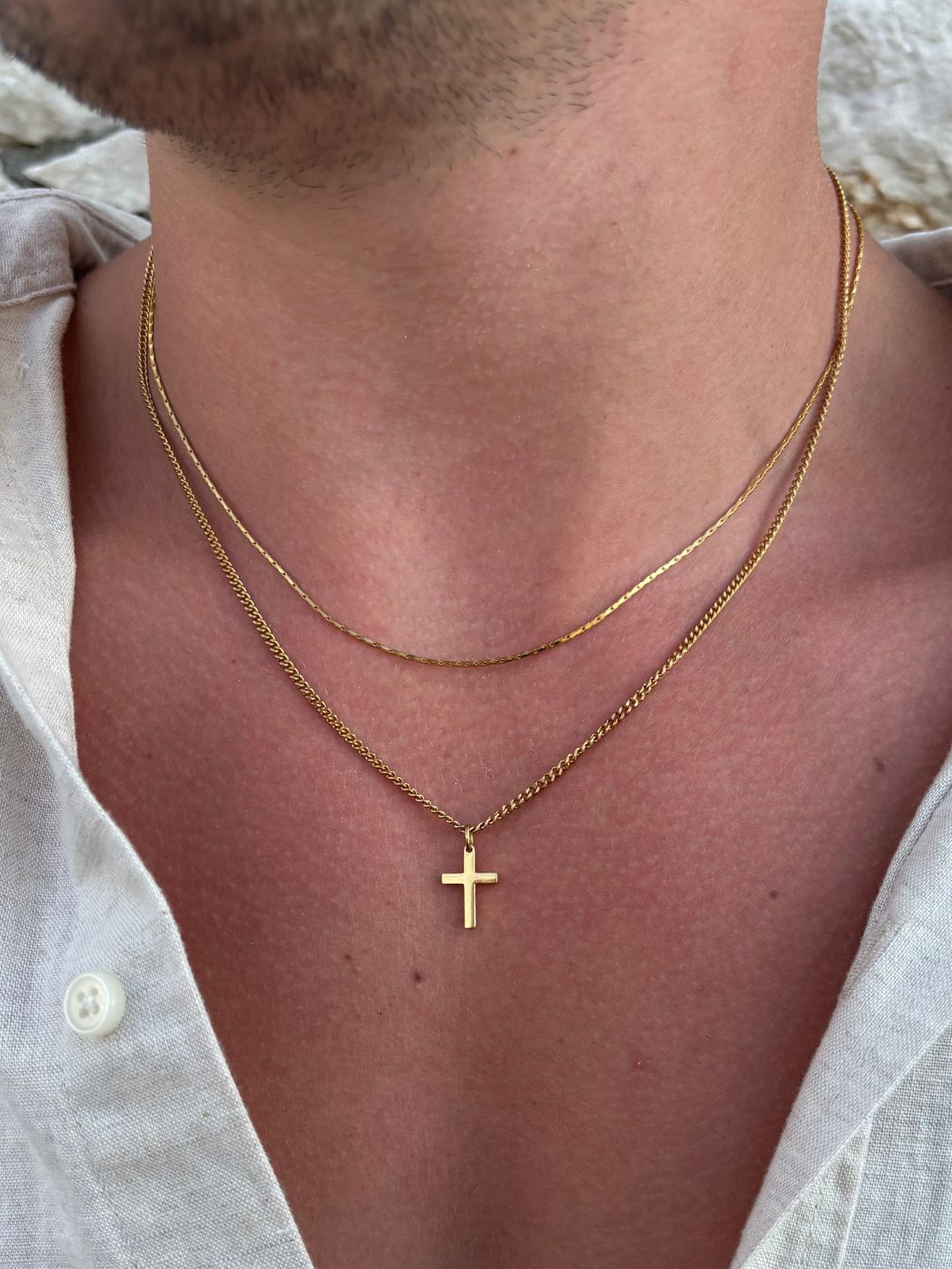 CROSS CHAIN | 18K Gold