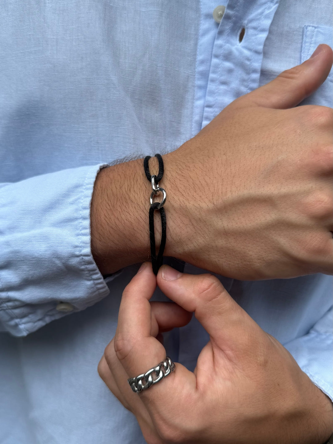 MIDNIGHT UNITY BRACELET | Silver