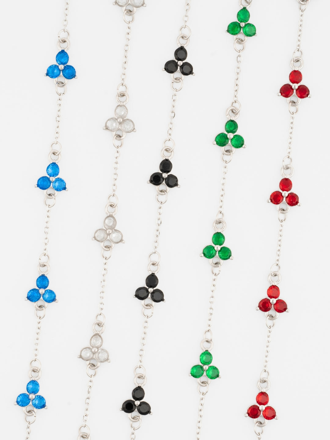 MIDNIGHT CLOVER BRACELET | Silver